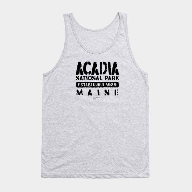 Acadia National Park, Established 1929, Maine Tank Top by jcombs